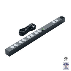 15A, 10 outlet, AC power strip with remote power control