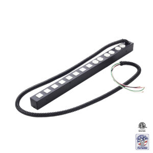 20A, 14 outlets, 2 circuit hardwired AC power strip