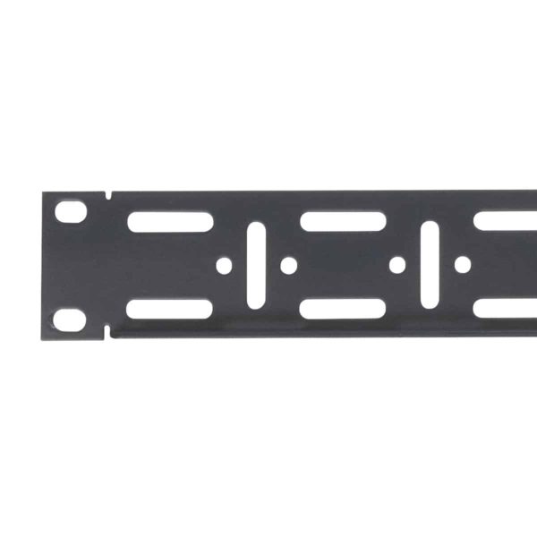 19" rack horizontal-mount cable management panel with slots