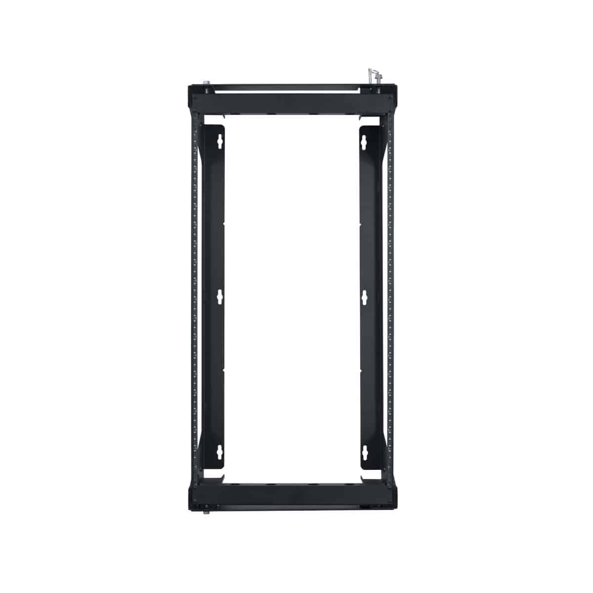 Swing gate networking wall rack